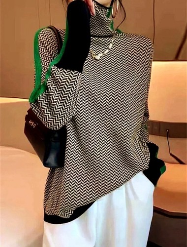 Green black loose fit - green,