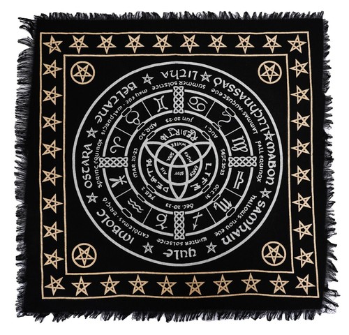 Triquetra pentacle altar cloth - altar,