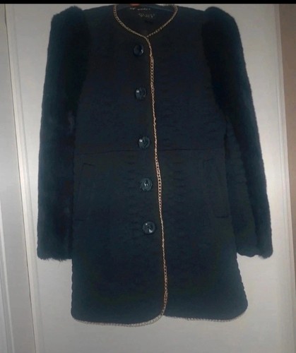 Ladies black winter coat with - ladies,