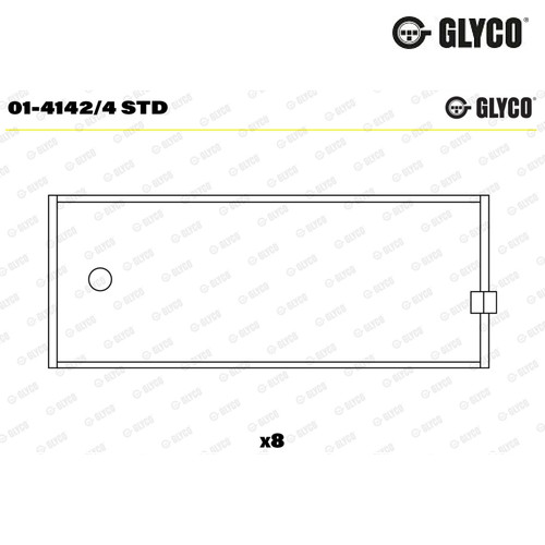 Connecting rod bearing glyco - connecting,