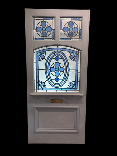 Edwardian stained glass - glass, front