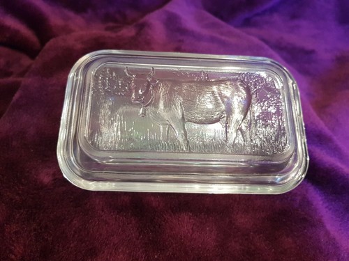 Vintage arcoroc france cow - france,