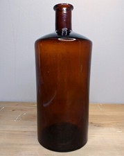 Vintage antique bottle amber - antique,