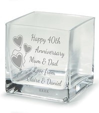 Engraved 40th Ruby Wedding