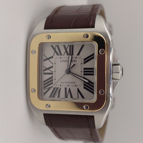 Cartier santos 100 steel - cartier,