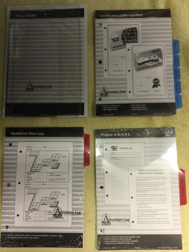 Padi adventure logbook binder - logbook,