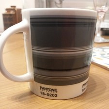 Pantone Universe Mug Grey Coffee Tea Cup Ceramic. Seconds.