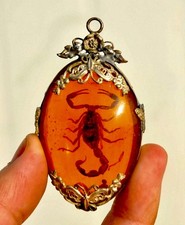 Rare Vintage Amber  Scorpion