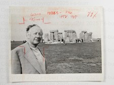 Wynford Vaughan Thomas Stonehenge Broadcaster HTV TV Times 1970s VTG Press Photo