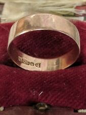 9ct rose gold wedding ring size Q – 375 with rare Chester hallmark