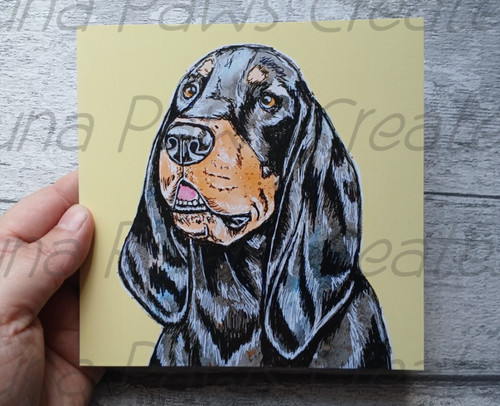 Black and tan coonhound - black,
