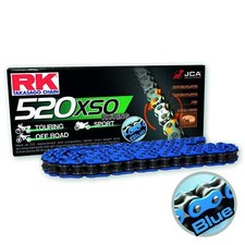 RK Motorcycle Motorbike Chain Con Link 520 XSO Blue Rivet Link