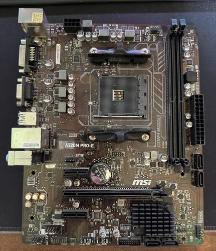 Msi a320m pro motherboard - a320m, pro-e