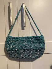 Handmade Crochet Bag, Blue