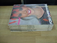 Vintage VOGUE MAGAZINES (7 Issues) 1979 - 1970s FASHION & STYLE - UK EDITION