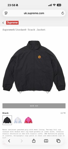Supreme jordan track - supreme®/jordan®,