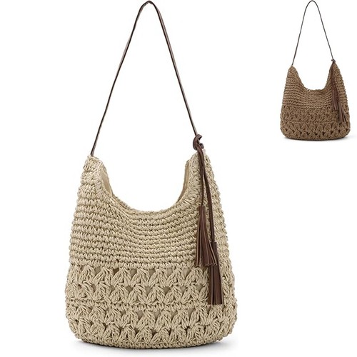 Women straw woven shoulder - women,