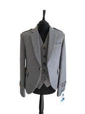 ARGYLE GREY MEN'S 100% WOOL