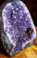 3,000g 17cm x 15cm Large Natural Uruguayan Amethyst Quartz Crystal convex