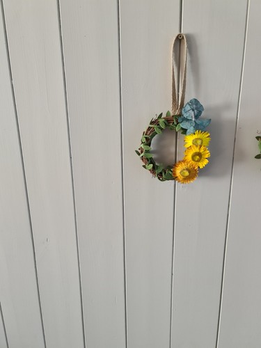 Spring summer door wreath - door,