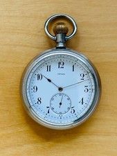 2L648 Antique Invar pocket watch, embedded Gold Steam Engine, bigger model