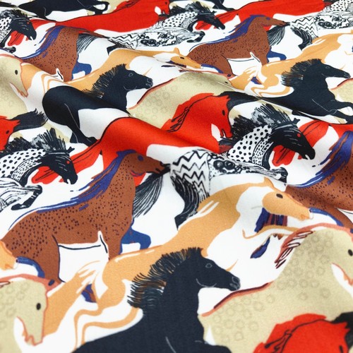 Running horse print cotton - running,