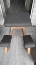 Stokke Original Varier Variable Balans Kneeling Office Chair Beech/ Grey Fabric