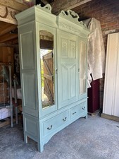 Antique Edwardian Wardrobe Armoire