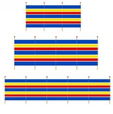 4, 5, 6 Pole Wooden Windbreak