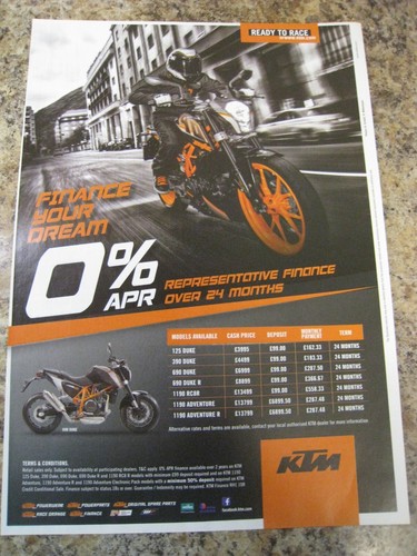 Ktm finance your dream duke - finance,
