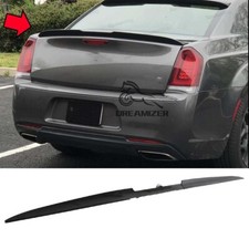 For Chrysler 300C SRT SRT8 Gloss Black Rear Spoiler Trunk Tail Wing Lip Trim TPU
