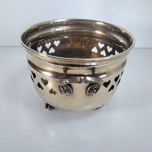 Brass flower pot - flower,