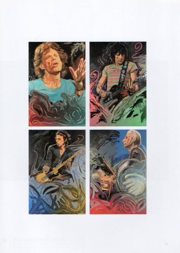 Ronnie wood art - ronnie, smoke