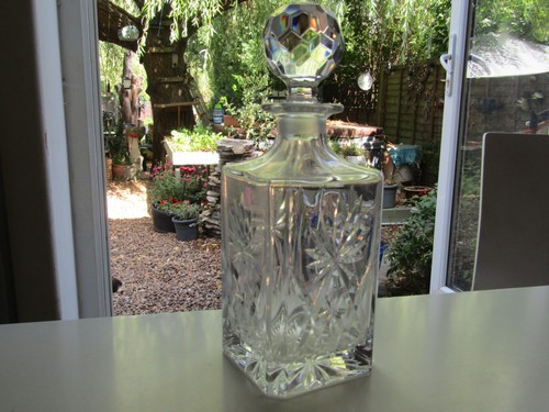 Heavy lead crystal clear glass - heavy,