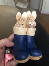 Collectible Moorcraft Rabbits In Wellies