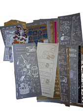 Clear out; Mixed themed peel off stickers