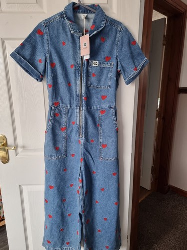 Denim cupid hearts - denim,