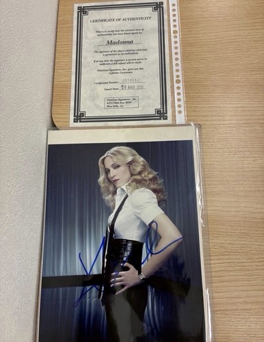 Madonna hand signed - madonna,