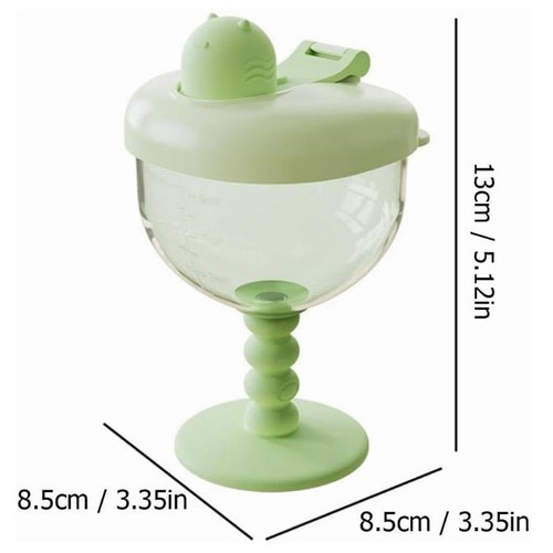 Cute spill goblet cup with - no-spill,