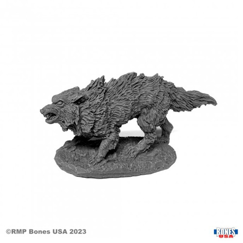 Winter wolf unpainted rpg - wolf, mini