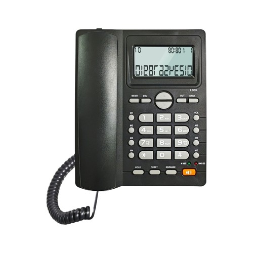 20cm black desktop phone - 20cm,