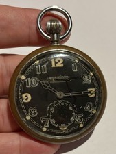 Original G.S.T.P jaeger lecoultre military pocket watch In Beautiful Condition