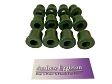 MORRIS MINOR EYE BOLT & REAR SPRING POLYURETHANE BUSH KIT GREEN