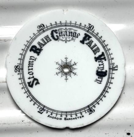 Antique enamel barometer - enamel,