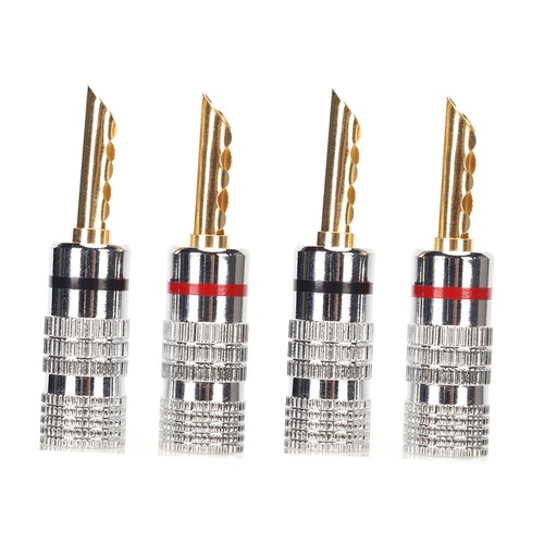 Pairs bfa banana plug - plug, 4mm