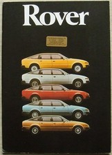ROVER SDi CAR RANGE Sales Brochure c1980? #3475 2300 2300S 2600S 3500SE VDP