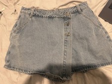 High Waist Button Front Denim