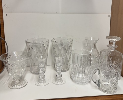 Job lot crystal - lot, glass