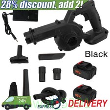 Cordless Air Blower with 2 Battery Garden Snow Dust Leaf Electric Suction Vacuum