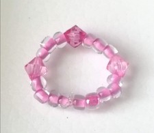 Tropical Pink Acrylic Bicone &